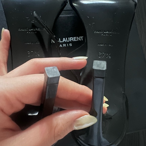 New Saint Laurent YSL Strappy Heels size 37.5 - Picture 5 of 8